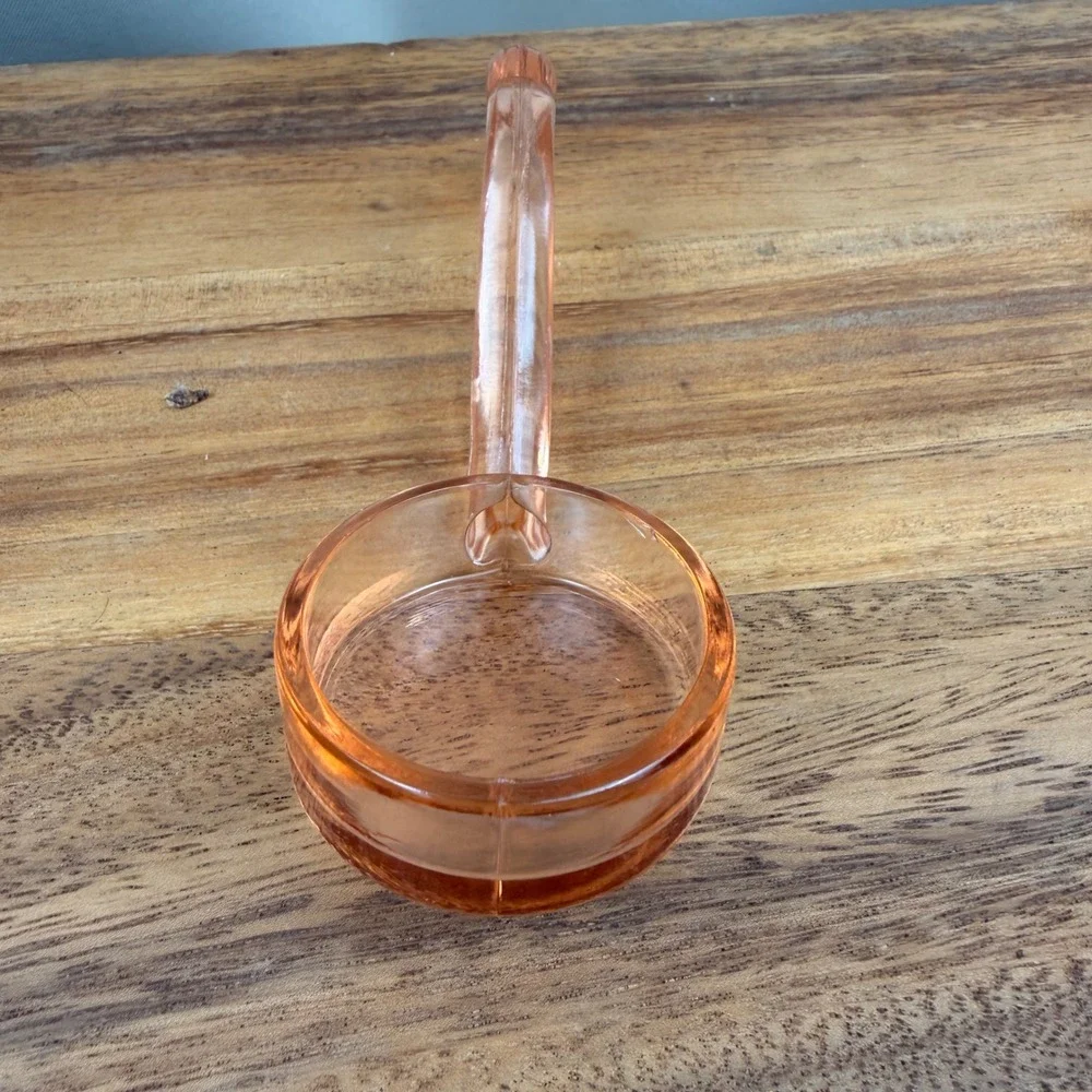 Fostoria Pink Depression Glass Mayonnaise Ladle Sauce Server Vintage